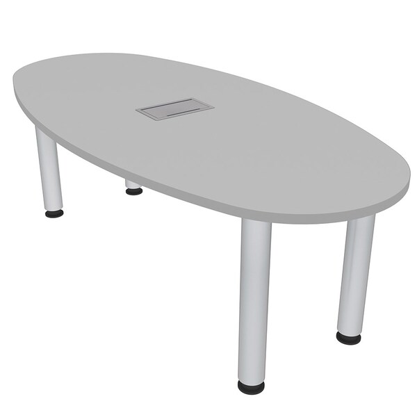 33.5 in W, 59.5 in L, 29 in H, Engineered Wood Top, Grey